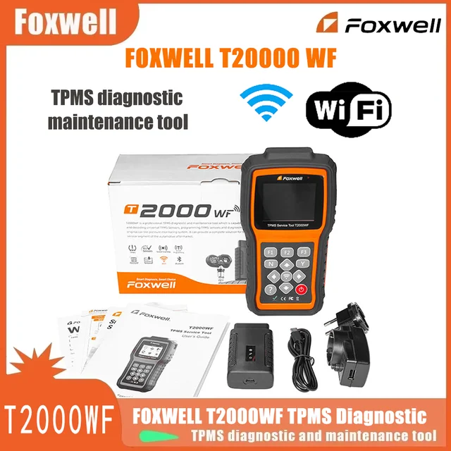 FOXWELL T2000 WF TPMS Diagnostic Tool for Car Tire Pressure Monitor System Programming Diagnosis Sensors Program PK T2000 pro 1