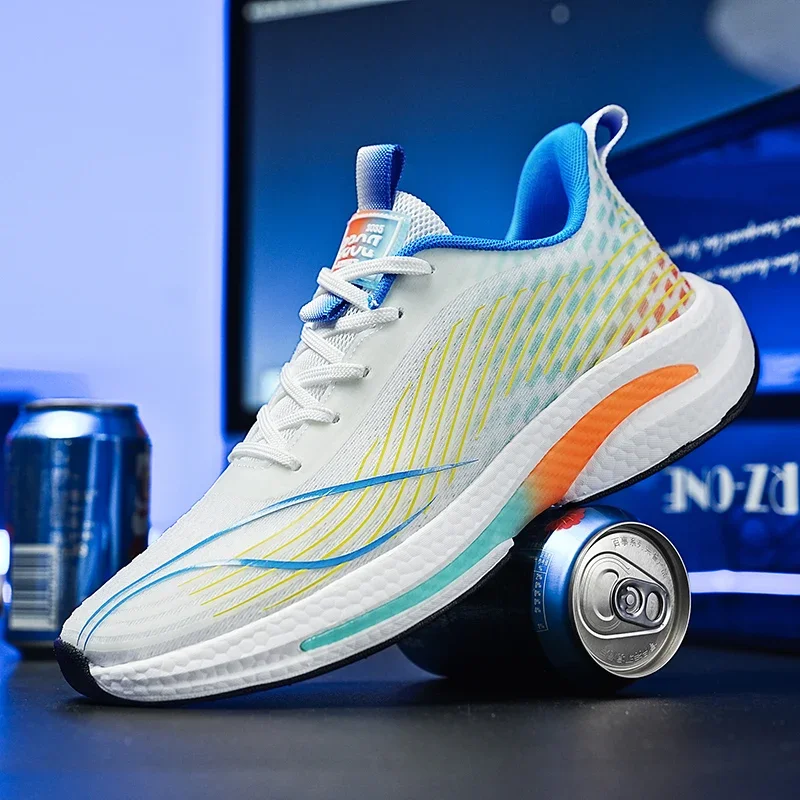 

Летняя сетчатая дышащая обувь для бега, мужская спортивная обувь для бега на открытом воздухе, подходящие ко всему сверхлегкие кроссовки, мужская спортивная обувь для тренировок