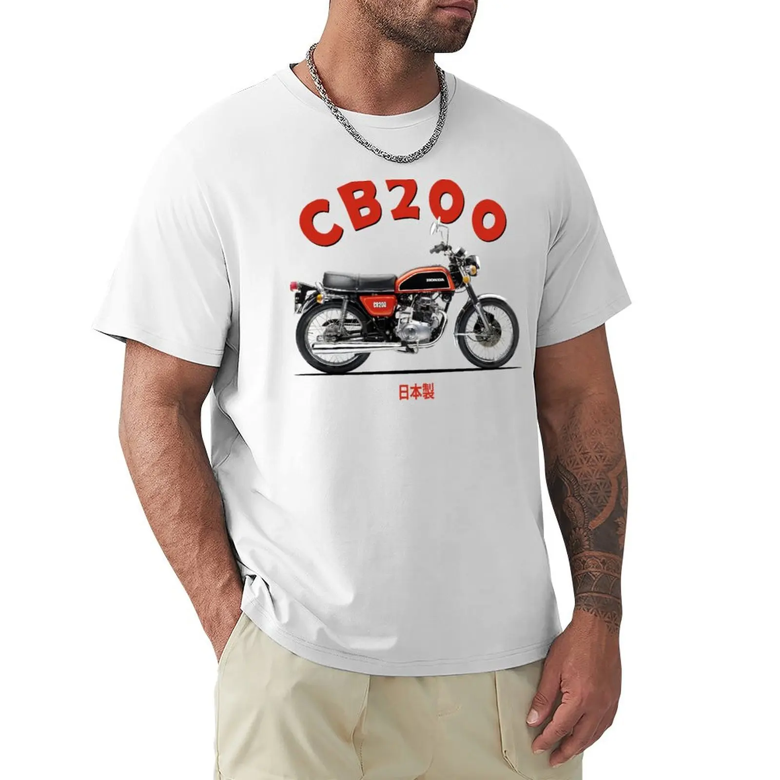 

The CB200 Classic Motorcycle T-shirt sublime shirts graphic tees blanks vintage mens t shirts casual stylish