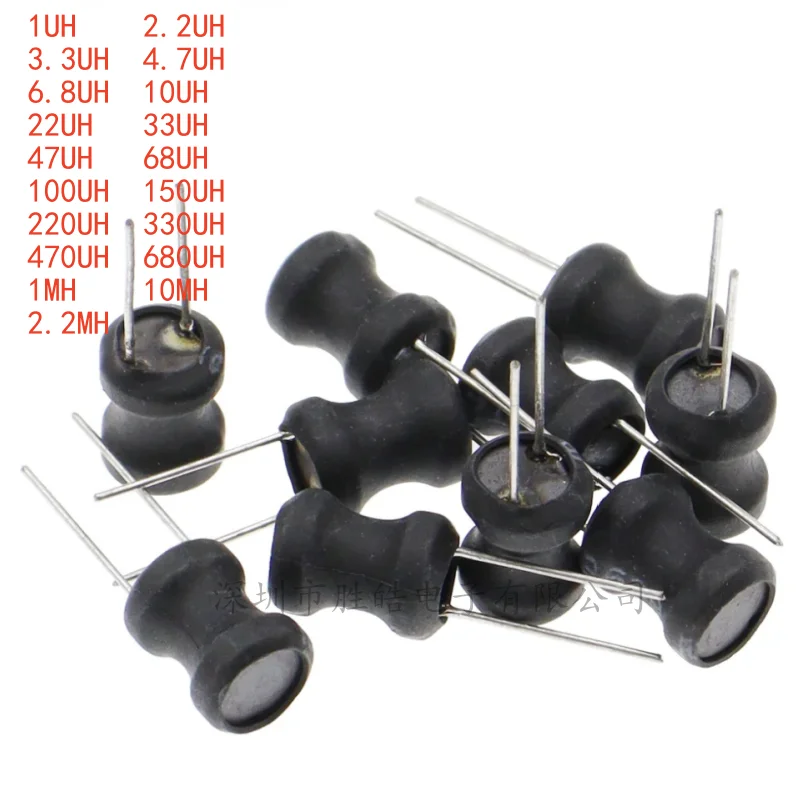 

(5PCS) NEW 0810 8*10mm 2.2UH 4.7UH 10uH 22uH 100uH 150uh 220uH 330uH 470uH 1MH 2.2MH 4.7MH 10MH I-inductor 2 Pins