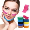 5M Face Lifting Tape, Cotton Kinesiology Tape For Face V Line And Neck Eyes Area Lifting, Breathable, Waterproof And Comfortable 3