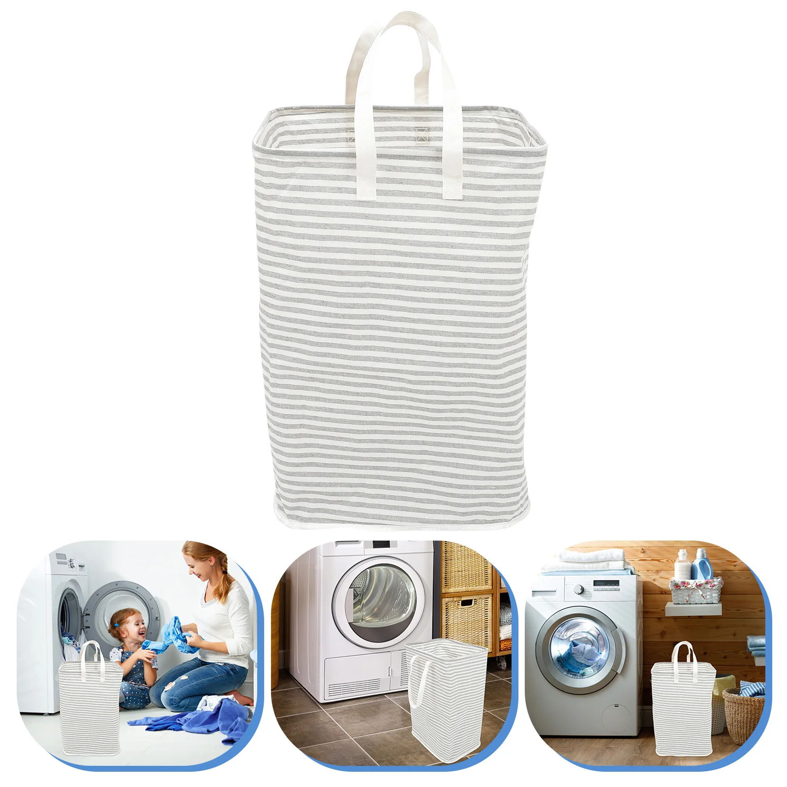 

Clothing Fabric Laundry Basket Collapsible Hampers for Organizer Cotton Clothes