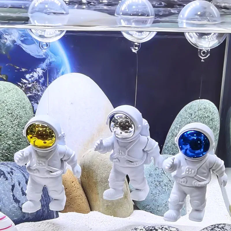 Accessori Per Decorazioni Per Acquari Simulazione Astronauta Action Figure Ornamenti Abbellimento Serbatoio Di Pesce Galleggiante Decorazione Subacque