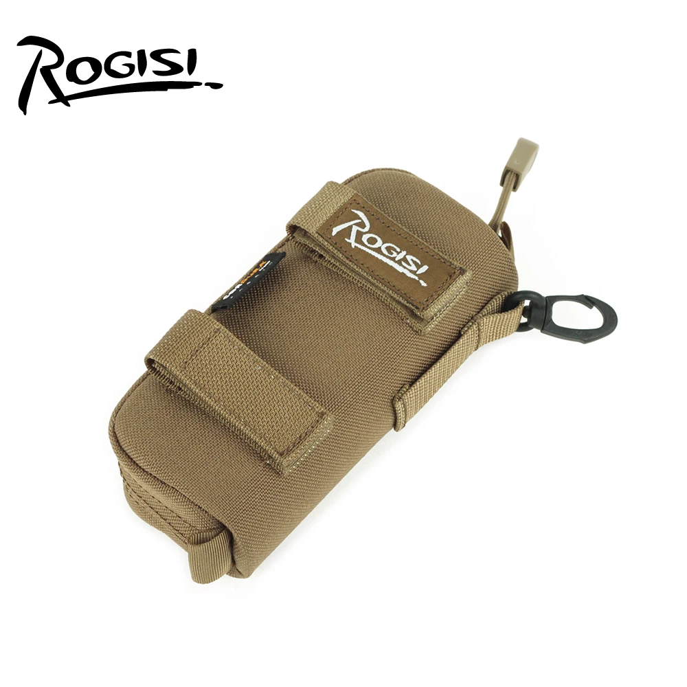 

Rogisimolle Military Fan Glasses Case Outdoor Adventure Travel Mountaineering Camping And Hiking Tactics Practical Matching Bag