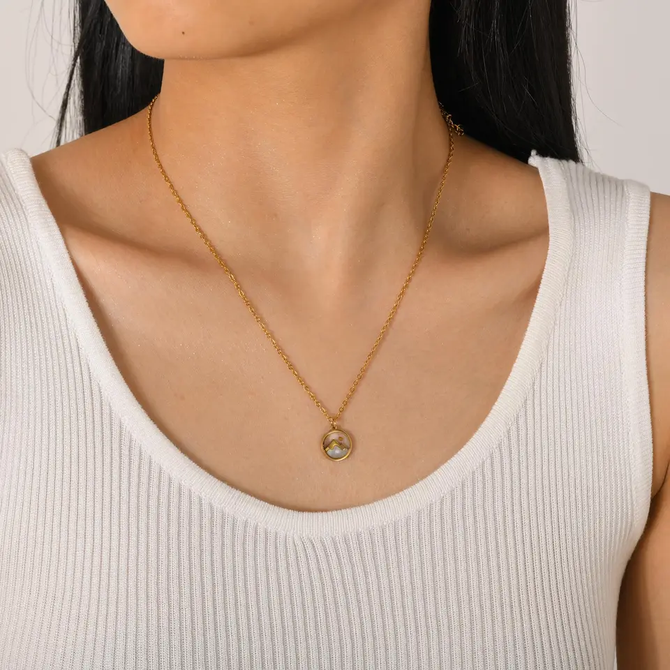 Vivaday Collana Con Ciondolo Granello Di Senape 'Your Faith Can Move Mountains' - Gioiello Motivazionale In Acciaio Inossidabile, 45+5cm