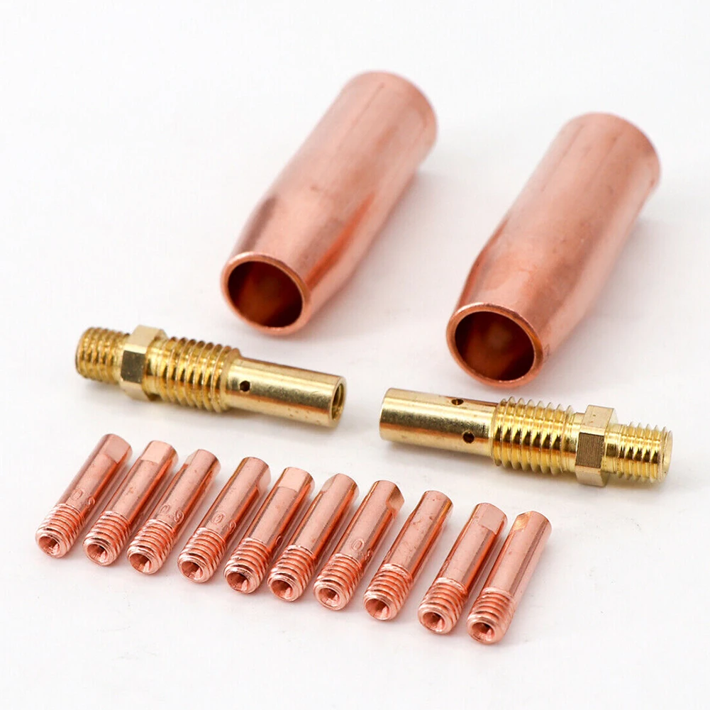 

14 Pcs MIG Welding Kit 0.035 Solder Iron For Welding Equipment Gas Diffuser M3 Nozzle Torch Nozzle Accessories