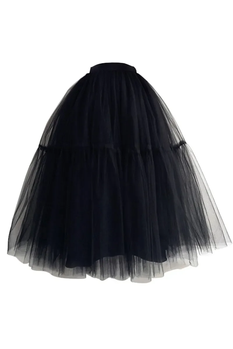 5 Layers Women Petticoat for Wedding Bridal Dress Tulle Tutu Skirt Prom Evening Ball Gown Underskirts CPA1091