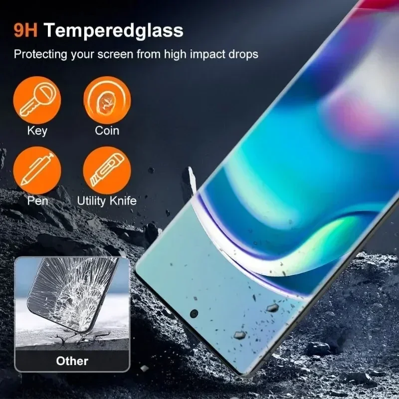3Pcs Tempered Glass For Samsung Galaxy S25 S24 S23 S22 S21 Ultra S24 FE 3D Curved Screen Protector For Samsung S10 9 Note 10 20 6