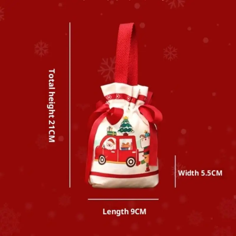 Children's Special Christmas Apple Candy Bag, Carry Handled Peace Fruit Gift Bag