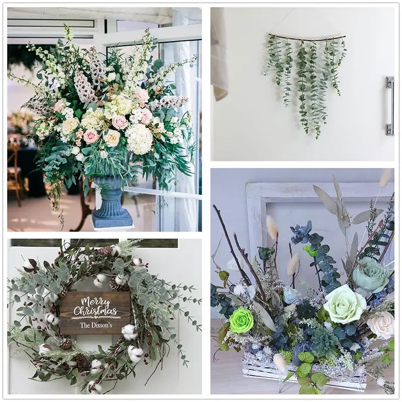 Artificial Eucalyptus Leaves for Decoration 10/15pcs