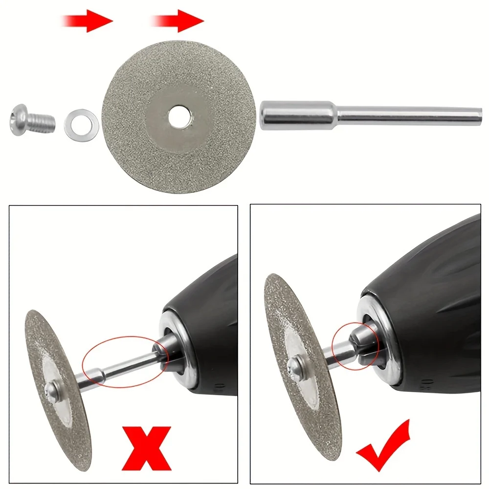 Mini Diamond Cutting Disc Set Enhance Rotary Accessories