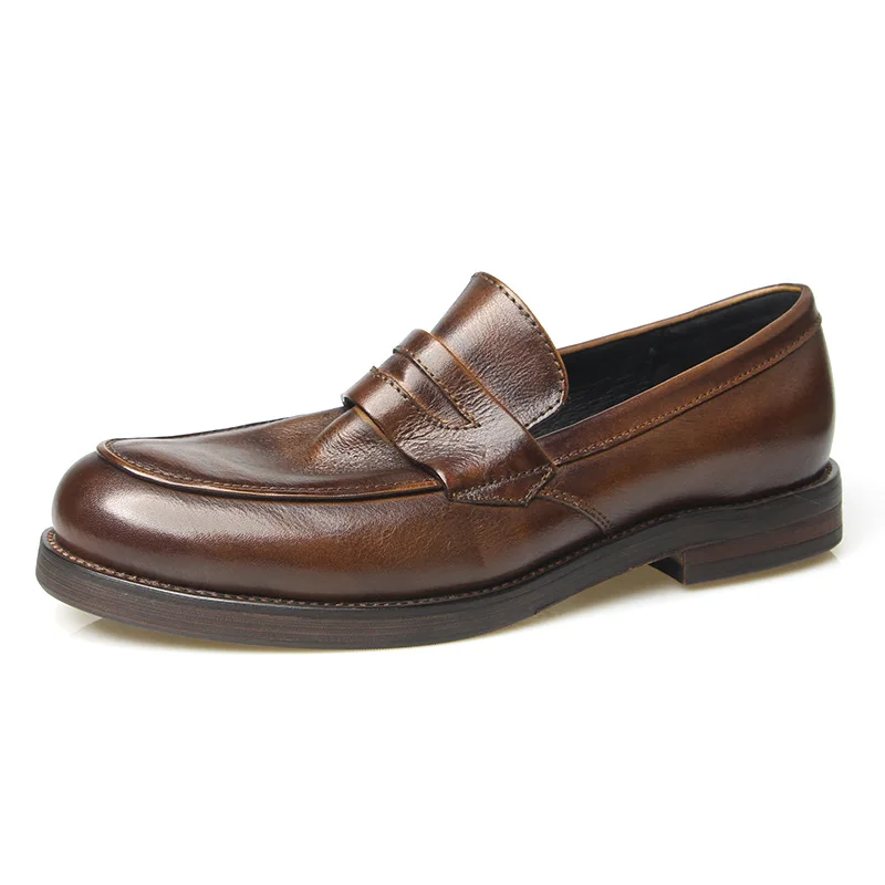 

Luxury Designer Flat Shoes for Men Sneakers Men Black brown slip-on Loafers Vulcanize Shoes