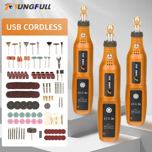 Mini Wireless Drill Rechargeable Polishing Machine DIY Mini Rotary Tool USB Engraving Tool Dremel Tool Mini Engravin Machine