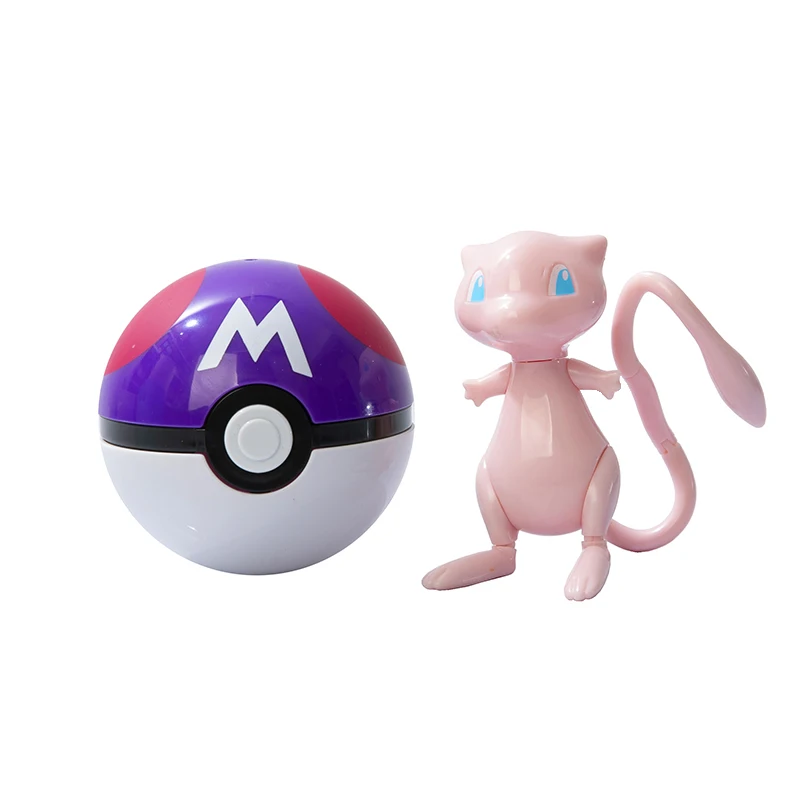 Acerca de la figura de anime Pokémon Charizard Pikachu Gyarados Pocket Monster figura Pokeball acción deformación juguete modelo regalo para niños