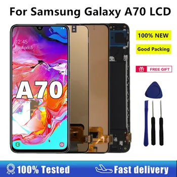 A70 Super AMOLED Display For Samsung Galaxy A70 LCD Display Touch Screen Digitizer Replacement For SM-A705 SM-A705F A705F/DS