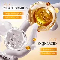 Essence de curcuma, élimination de l'acné et démaquillant, nettoyage en coton, nettoyage en profondeur, contenant des ingrédients blanchissants à l'acide kojique 4