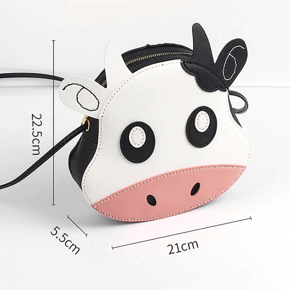 DIY PU Leather Cow Bag Knitting Set, Hand Stitched Leather