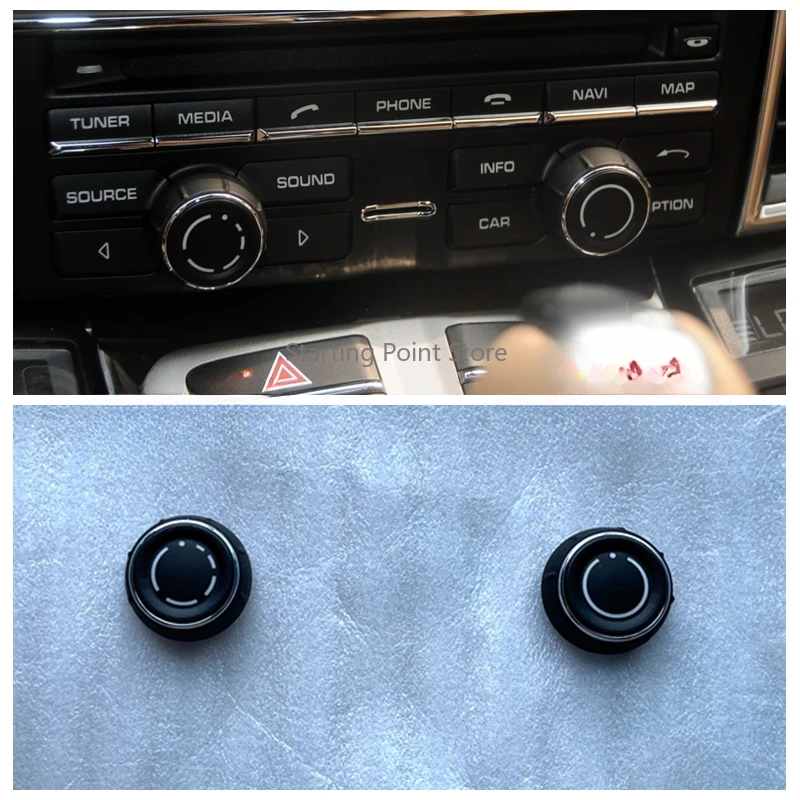 Применимая крышка регулятора громкости звука Porsche Cayenne Palamela Panamera718CD control 911Macan