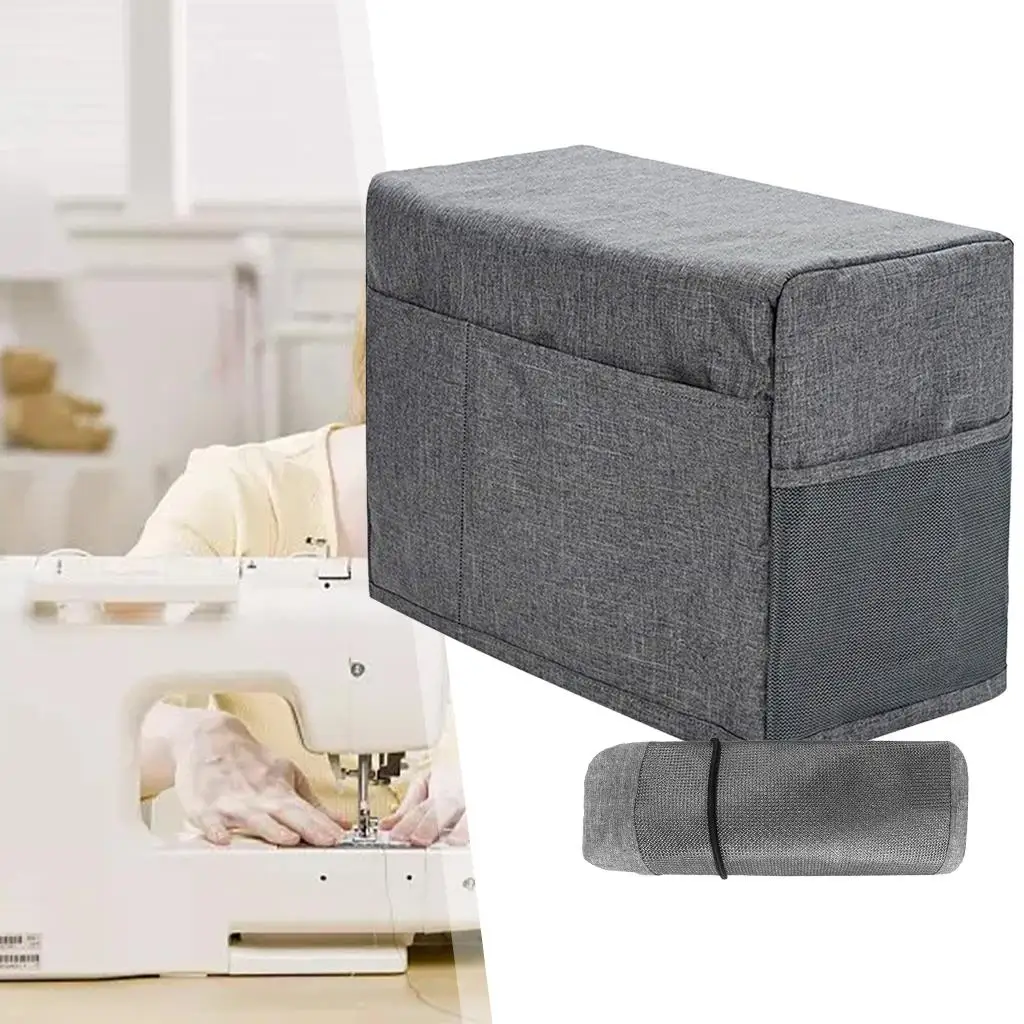 Sewing Machine Cover Foldable Sewing Machine Dust Cover with 3 Storage  Pockets Dust Cover with Standard