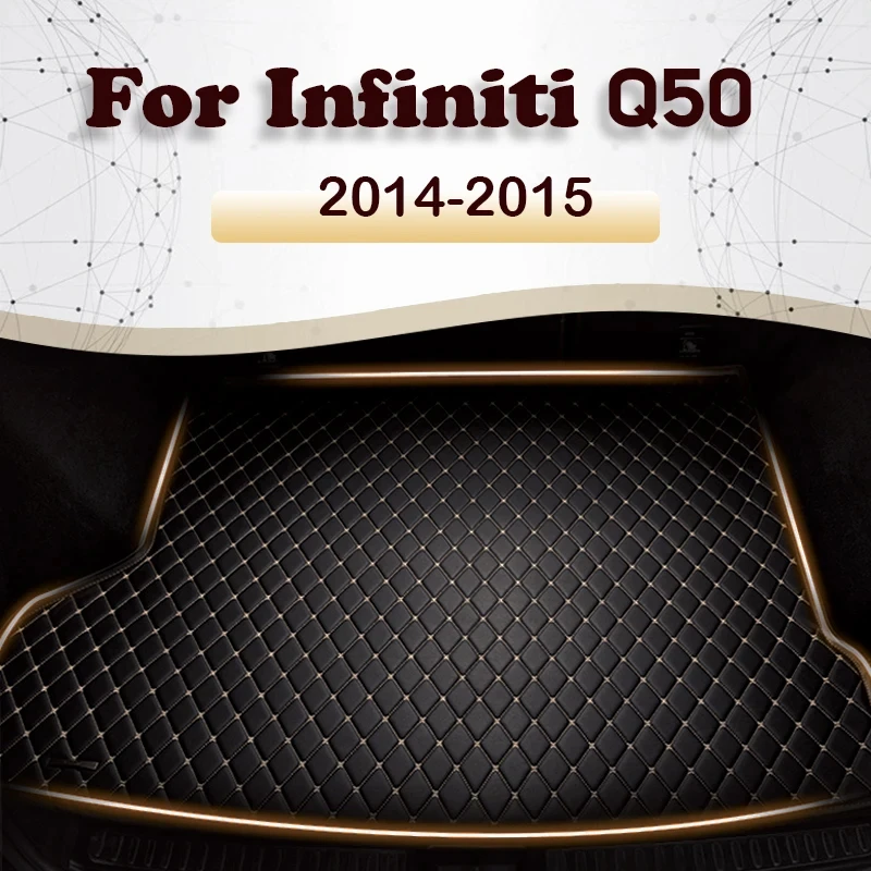 

Коврик для багажника автомобиля Infiniti Q50, негибридный коврик для груза 2014, 2015, коврик для внутренней отделки, аксессуары, крышка