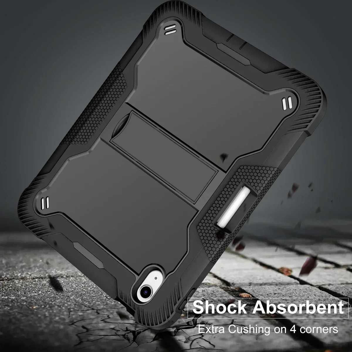 Durable Kids Stand Cover for iPad - Shockproof Protective Case