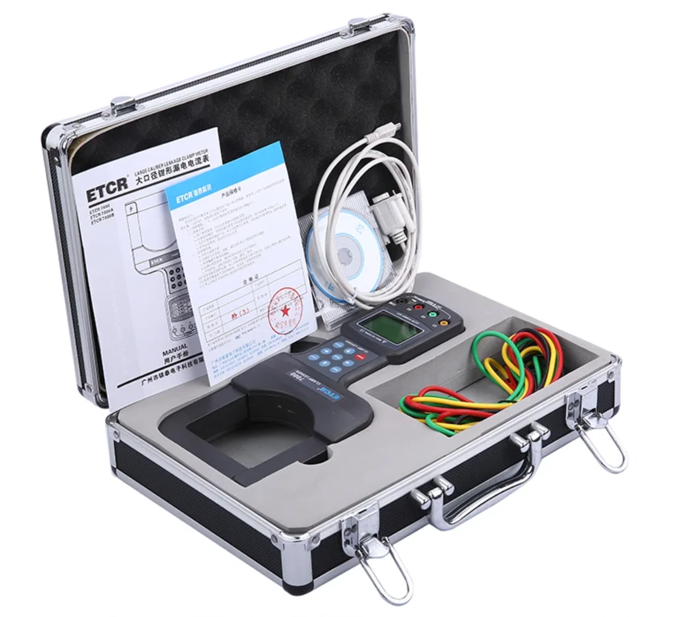 High performance AC DC Leakage Current digital Clamp Meter ETCR7000 Large Calibe
