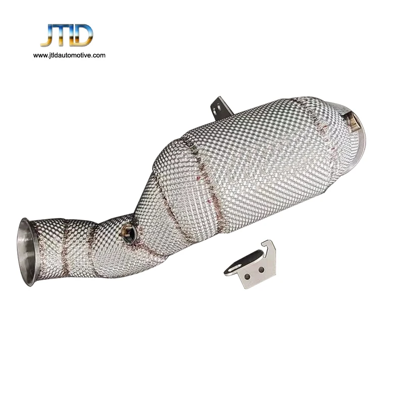 

JTLD Performance Stainless Steel Heat Shield LHD Exhaust Catless Downpipe For Mercedes Benz GLC250 4matic petrol 2016 Test Pipe