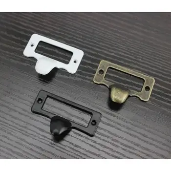 50 cornici per etichette per cassetti per ufficio e libreria, porta etichette per cartelli in metallo, cornici per carte per armadietti e scaffali per maniglie hardware