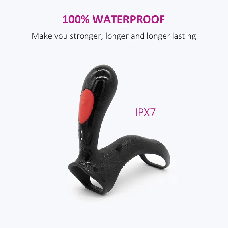 Vibrating Penis Ring For Delay Ejaculation Adult Sex Toy For Men_voghion.com