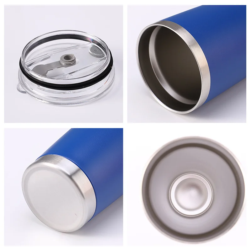 Description Picture 4 of item20oz LOGO Insulated Stainless Steel Tumbler with Lid Double-Walled Reusable Water Bottle for All Seasons, Ideal Outdoor Travel