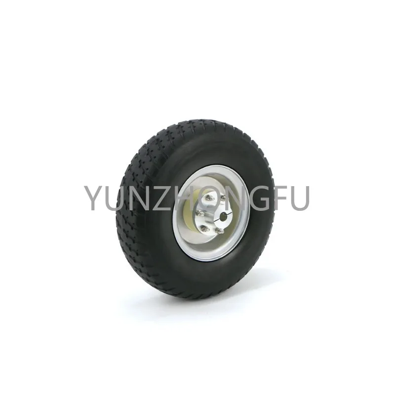 

High quality solid driving wheel with 8-inch clamping coupling AGV wheel intelligent unmanned vehicle with keyway