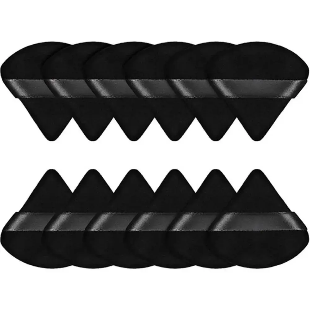 12Pcs/bag Triangle Make Up Sponges for Face Eyes Contouring Shadow Seal Velvet Powder Puff Cosmetic Foundation Women MakeUp Tool makeup sponge