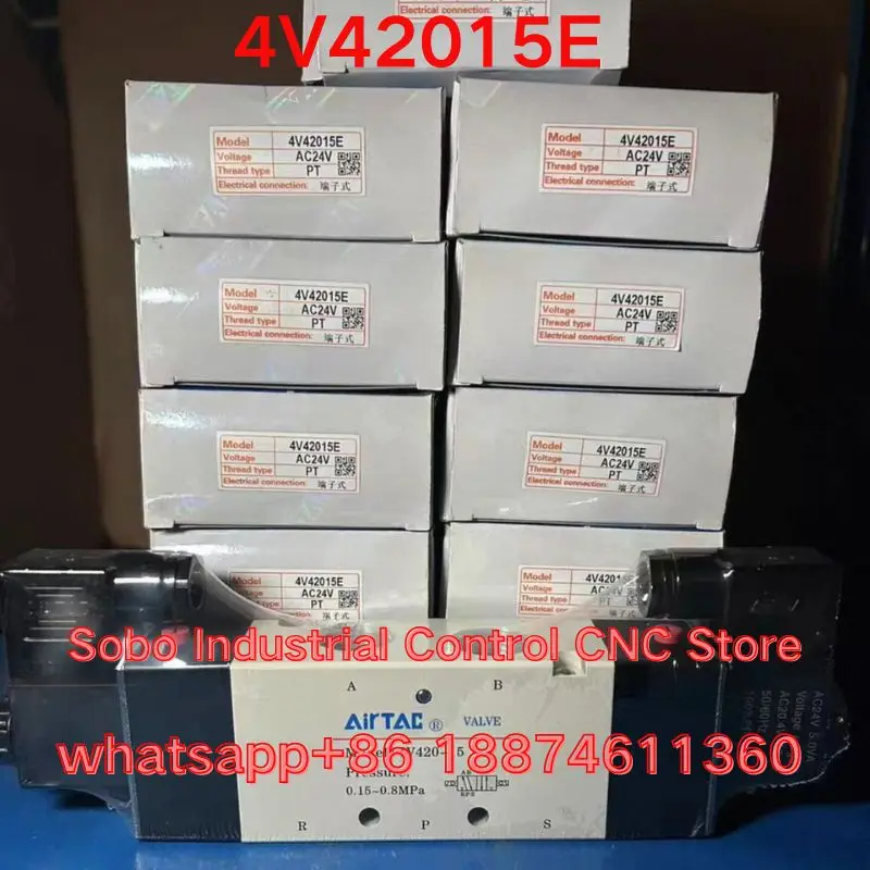 새로운 AirTAC 솔레노이드 밸브 4V42015E, AC24V