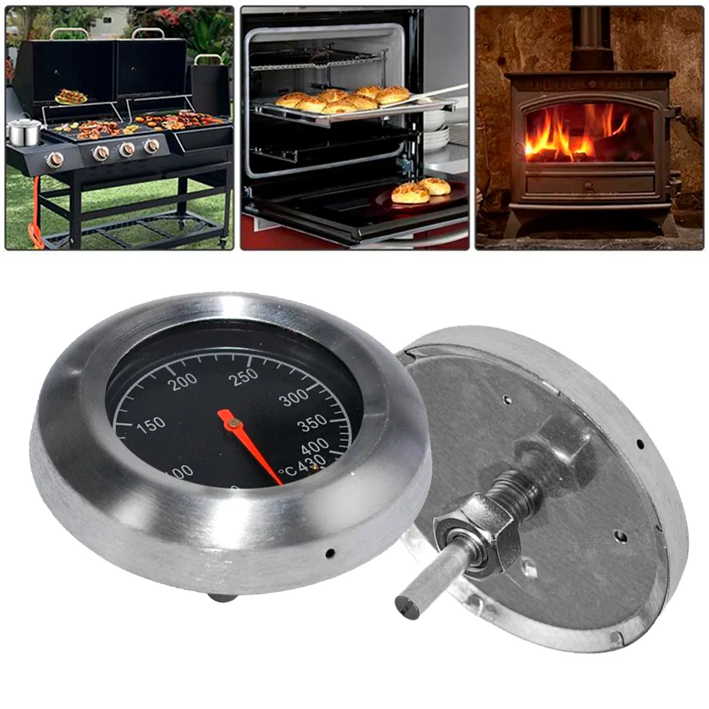 Barbecue BBQ Smoker Grill Stainless Steel Thermometer Temperature Gauge 60-430 5