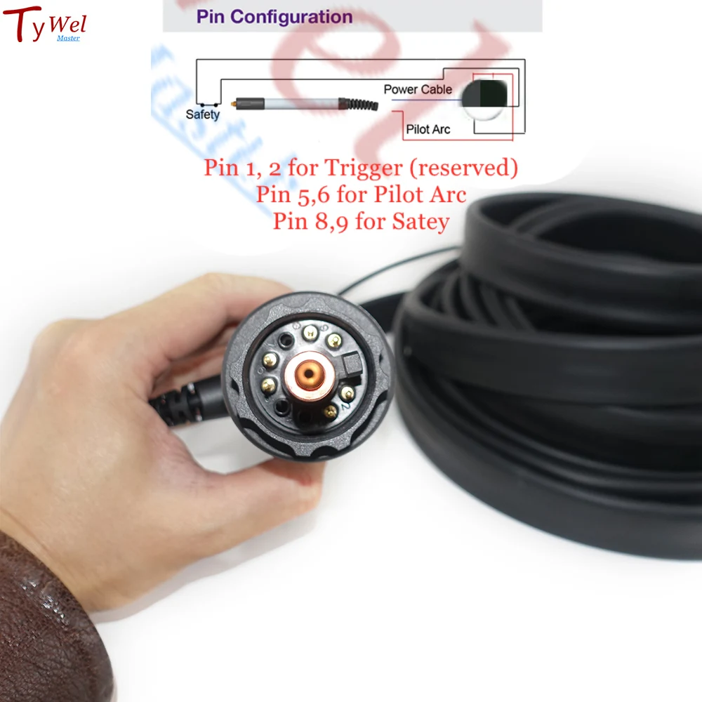 60A No HF CNC PT60 PTM-60 Plasma Cutting Torch 8m TP60 Robot Automatic Metal Cutter plasma cutter electrodes nozzles,plasma cutter switch trigger