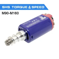 High - Performance Long Axle Motor for Airsoft and Gel Blaster Guns (SHS speed and torque)