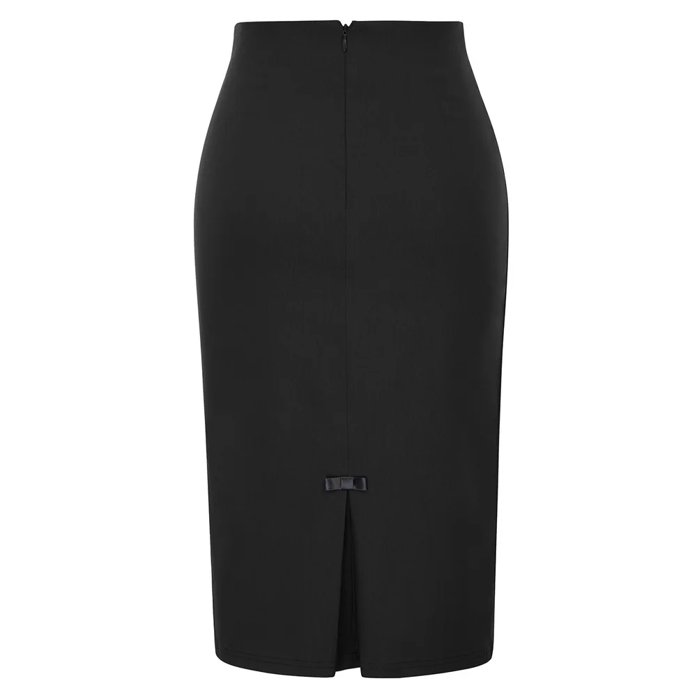 BP Women Sexy Skirts Bow-Knot Decorated Hips Wrapped Bodycon Skirts Summer New 2024 Pencil Skirt OL Style Office Work Wear