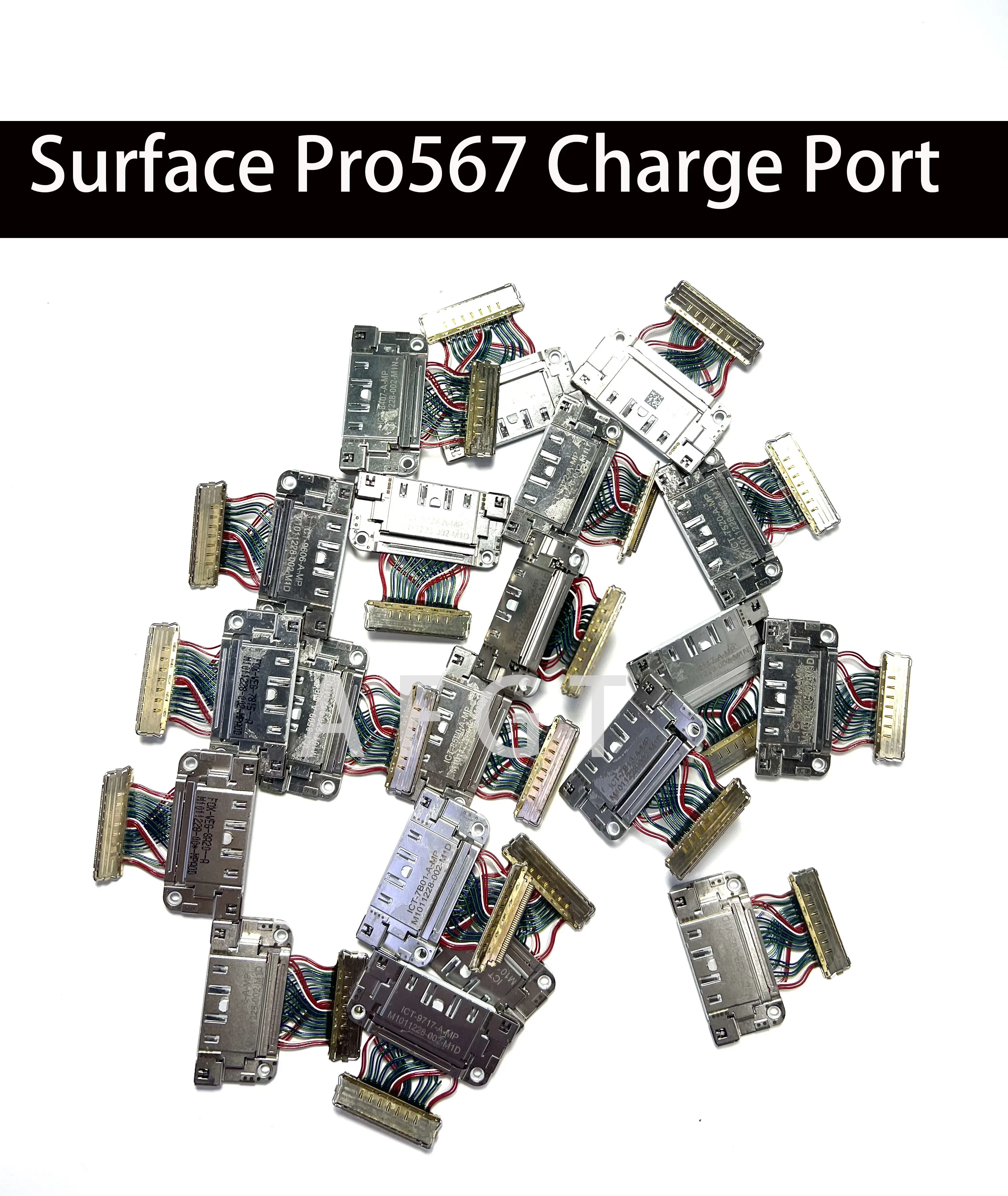 10PCS/300PCS/50PCS/100PCS/Lot Genuine Charge Port for Surface Pro5 6 7 1796 1866 DC Power Jack Charge Connector Replacement