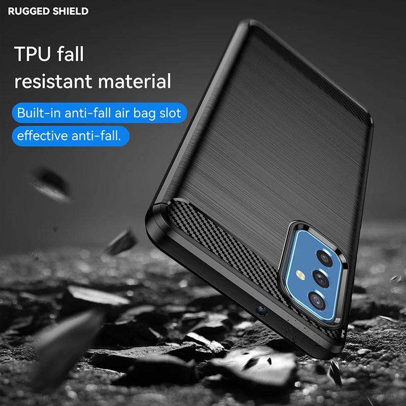 Carbon Fiber Soft Cover Smartphone Case