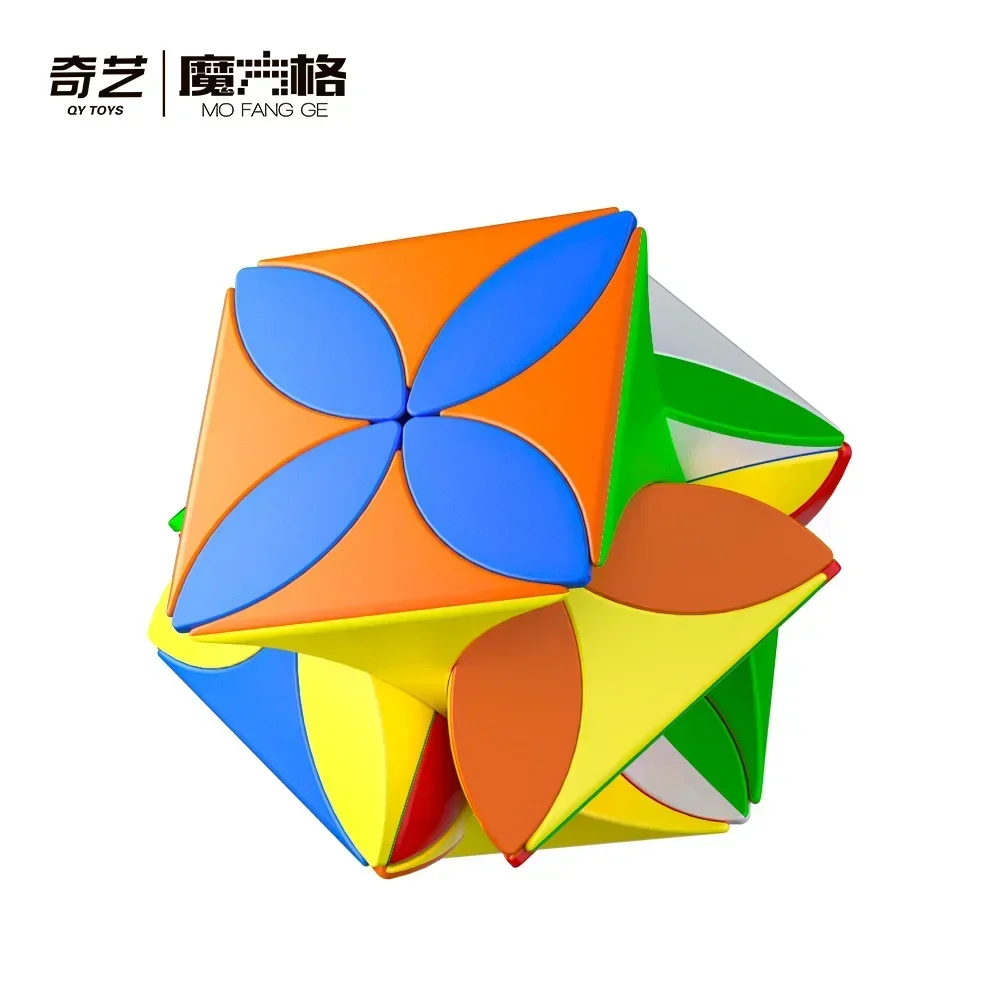 [Picube] QiYi Clover Four Leaf Speed Magico Cubo Professional Magic Cube Puzzle Educational Toys for Kids Fidget Toy Puzzles 4