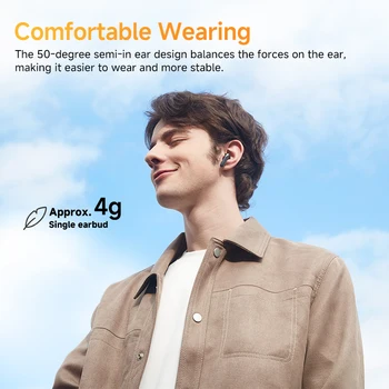 QCY HT10 AilyBuds Pro+ ANC Wireless Earphone Hi-Res Audio with LDAC Bluetooth 5.3 Earbuds 6 Mic AI HD Call Multipoint Connection 6