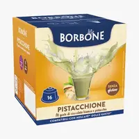 64 капсулы для кофе Bourbon, совместимые с фисташками Nescafe Dolce Gusto с белым шоколадом и фисташками — кофейный ампириум