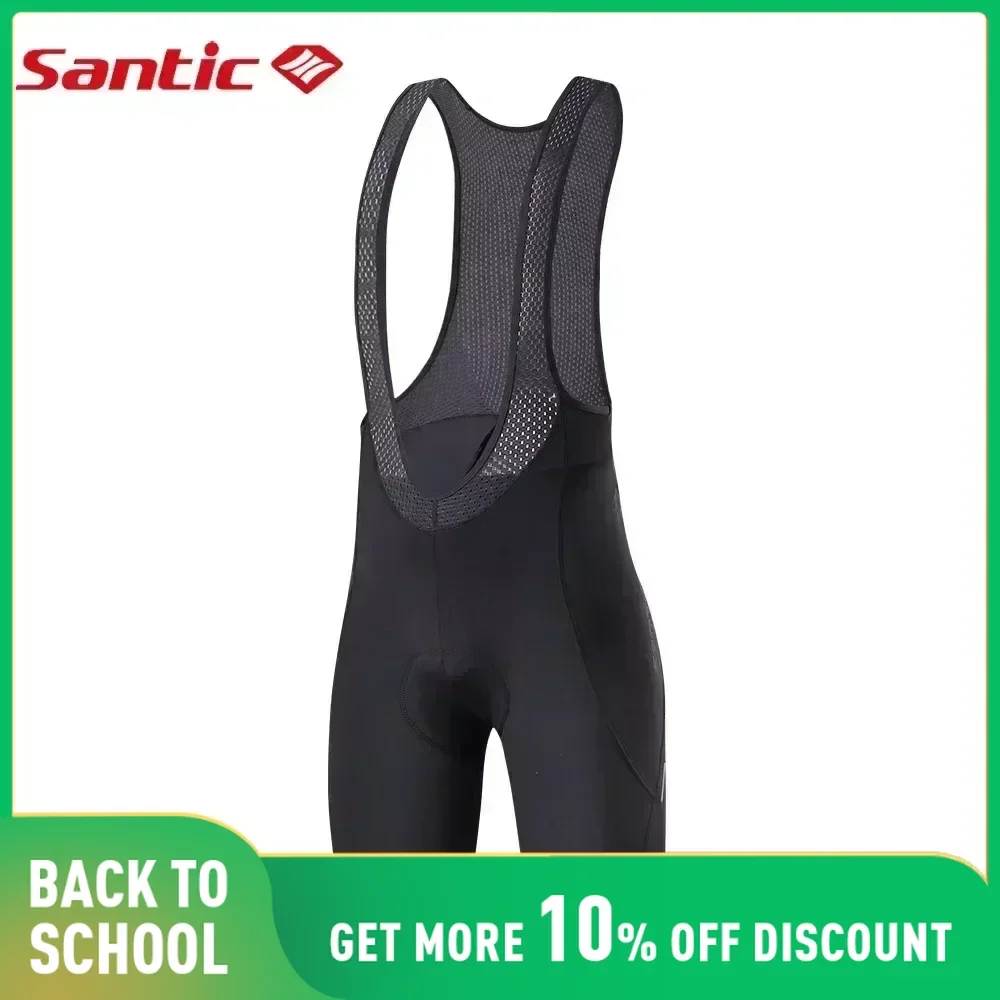 Santic Cycling Bib Shorts Cycling Shorts Cycling Pants Mountain Bike Breathable Men's Padded Bike Tights Triathlon Man Pro Lycra Bicycle Shorts Under Wear