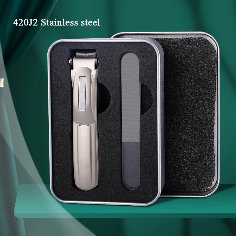 Stainless Steel Nail Clippers Nail Trimmer Pedicure Scissor Anti Splash Fingernail Cutter Manicure Tools