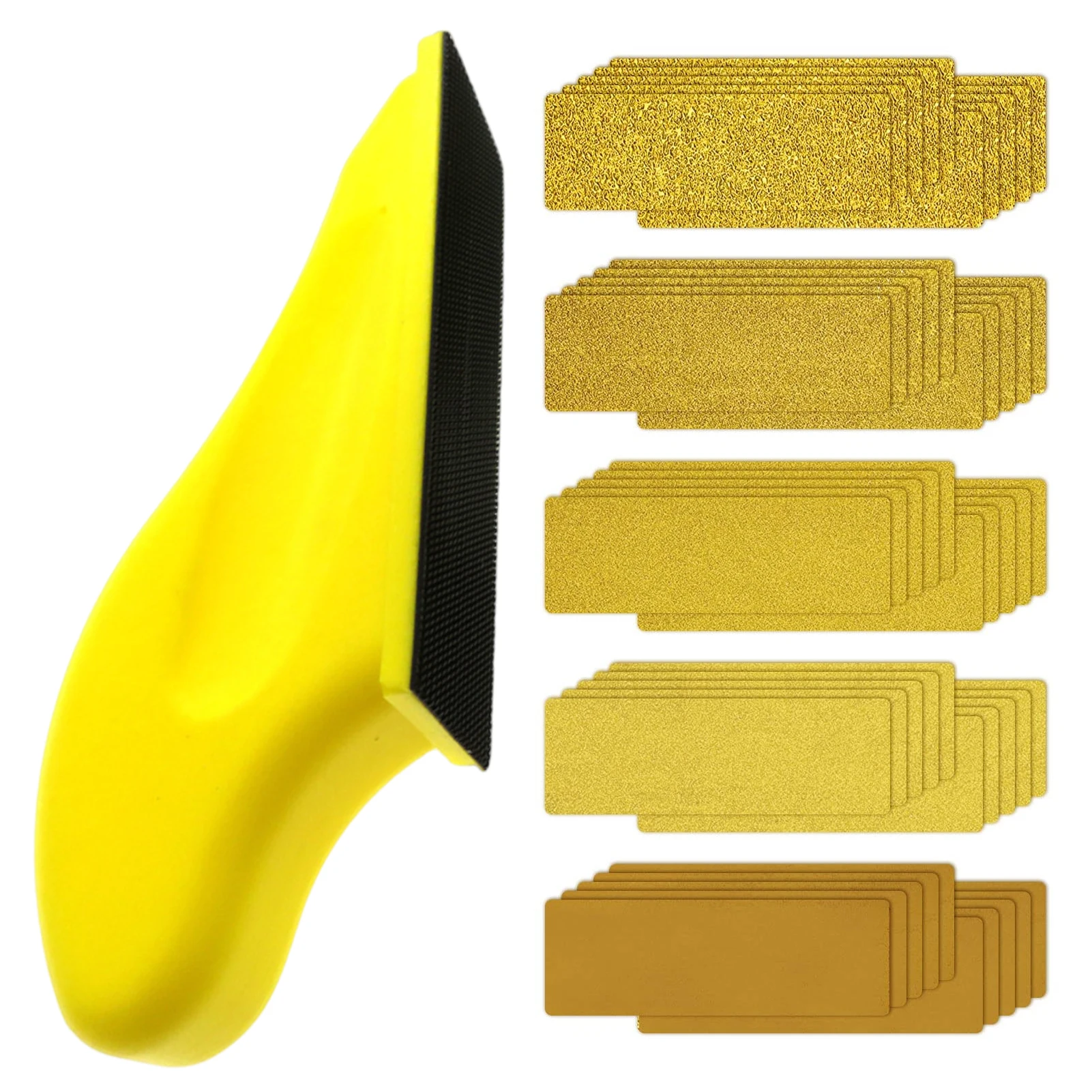 

DIY Project Corner Detail 40 60 80 120 180 Grit Finishing With 70 Sandpaper Polishing Woodworking Handheld Micro Sander Kit Mini