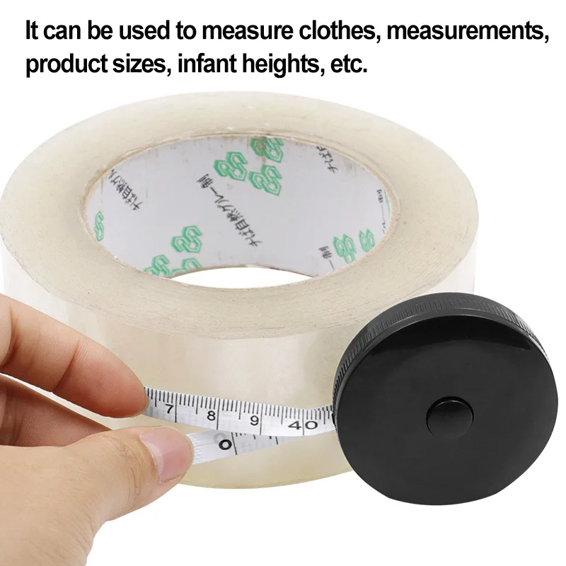 Compact 150cm Mini Keychain Measuring Tape