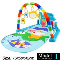 Infant Fitness Play Gym with Musical Activity Toys and Crawling Blanket - Early Education Gift (29)