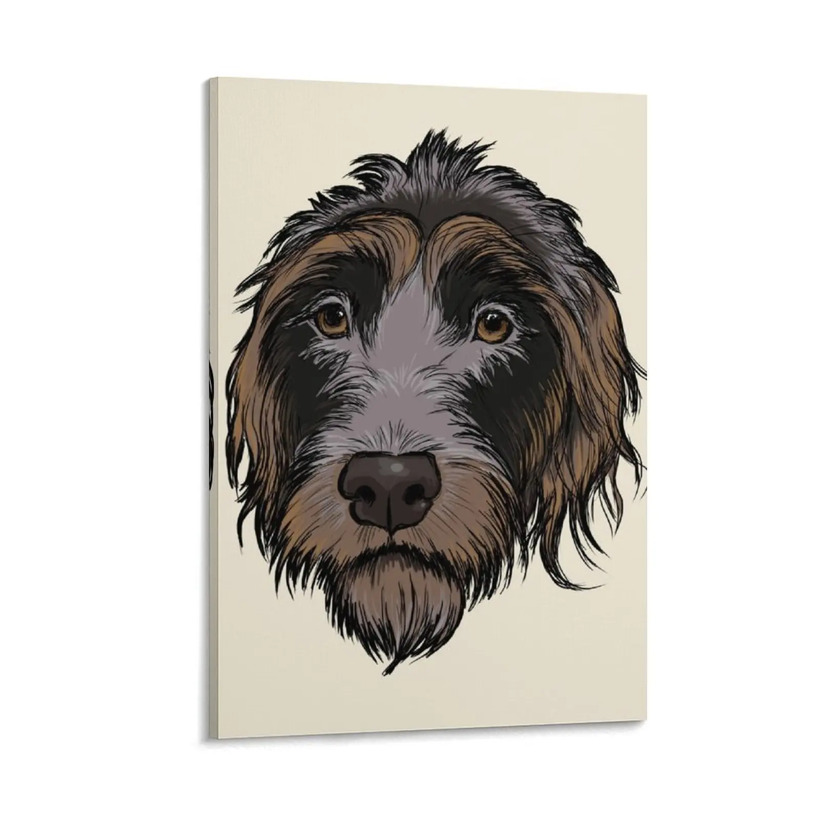 

Cesky Fousek Bohemian Wirehaired Pointer Canvas Painting korean room decor aesthetic room anime decor