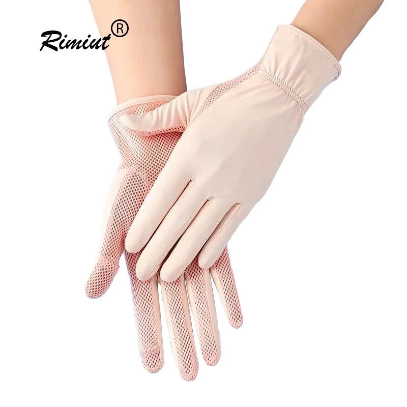 Cool-Summer-Ice-Silk-Breathable-Women-Gloves-Hot-Weather-Sunscreen ...