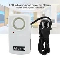Power Cut Alarm Power Outage Alarm CN Plug 220V LED Indicator Smart 120db Automatic Power Cut Failure Outage Alarm Warning Siren
